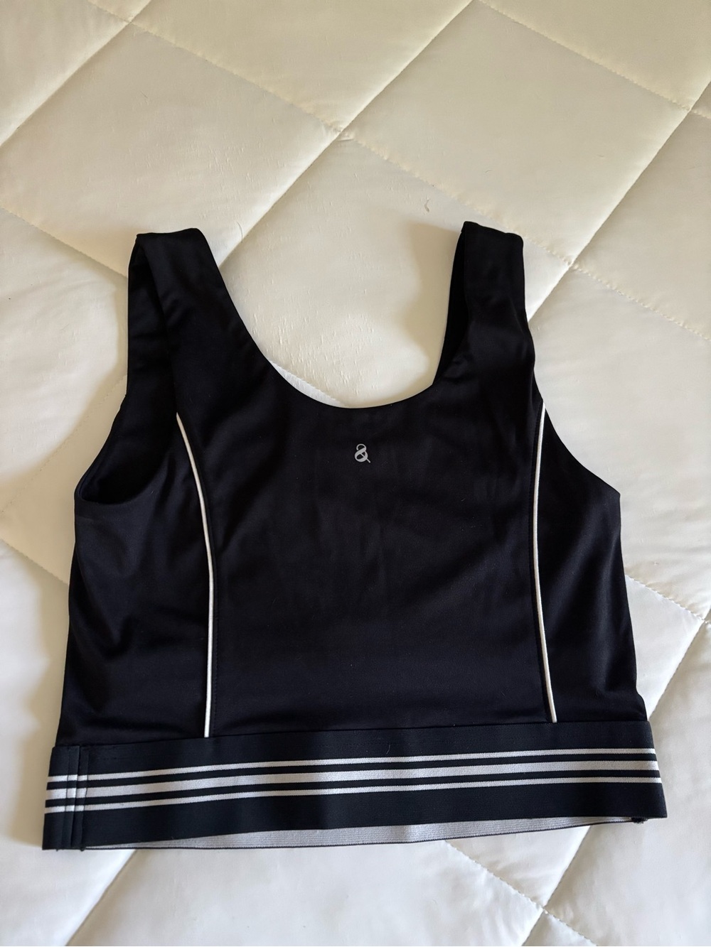 Lou & Grey Black Scoop Tank with Subtle Logo